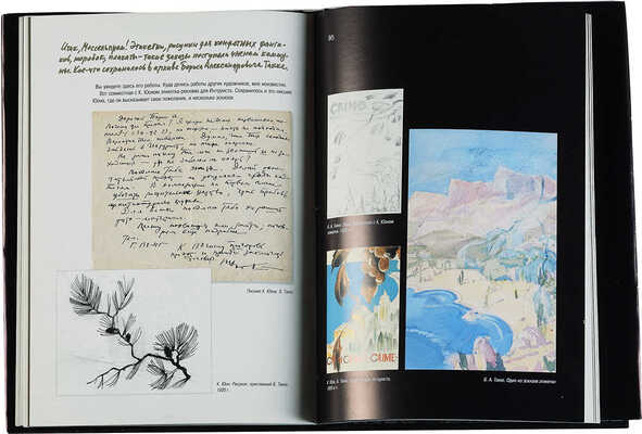 Такке Борис Александрович, Юон Константин Федорович. Лот из шести предметов, относящихся к совместному созданию К.Ф. Юоном и Б.А. Такке этикетки-рекламы для «Интуриста»